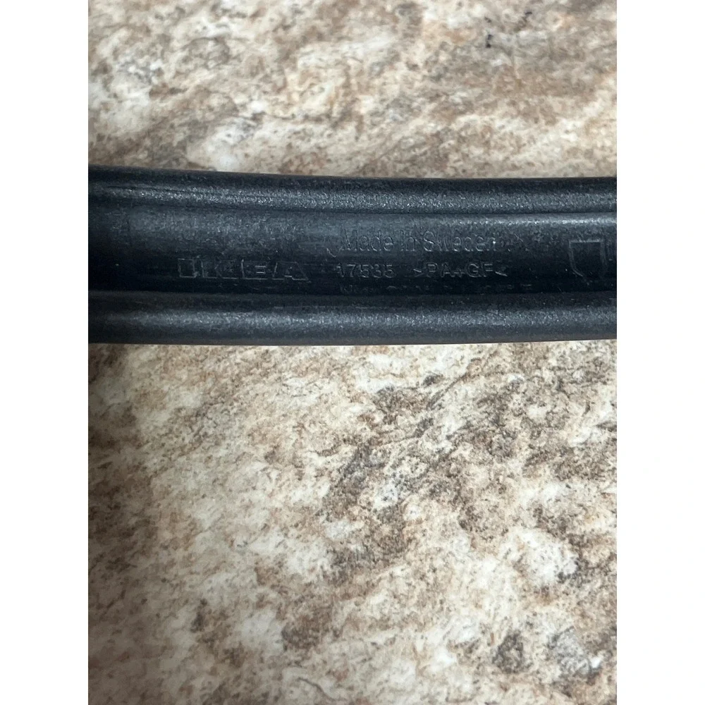 IKEA Black Nylon Slotted Turner Spatula 17535 Made in Sweden Heat Resistant 11in